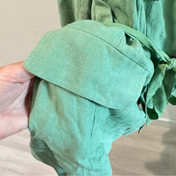 Free People Olivia Linen Blend Oversized Blazer Jacket in Pistachio Green Small - Picture 4 of 13